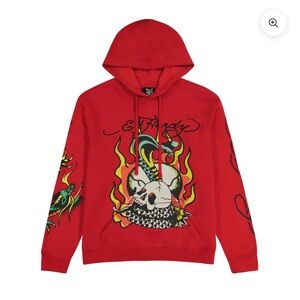 Ed Hardy Red Hoodie